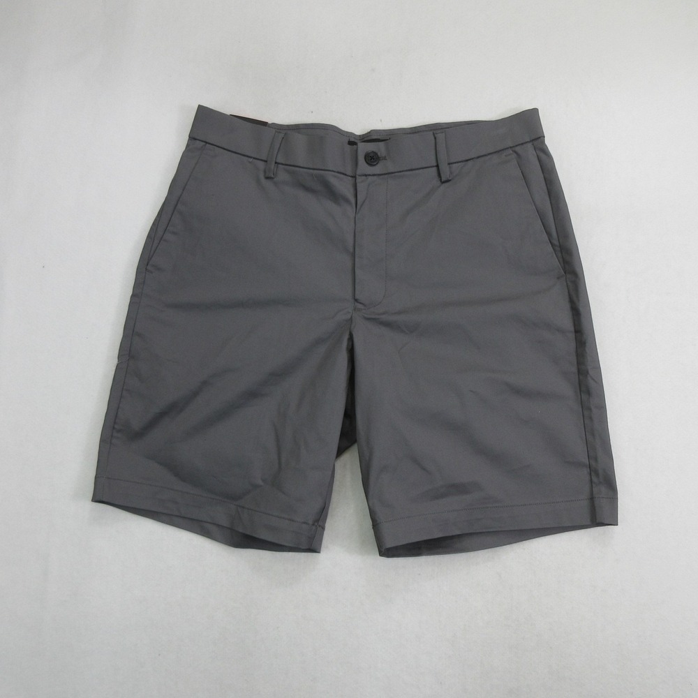 Banana Republic Men Shorts 34 Stretch Chino 9 In Inseam Gray Quick Dry New